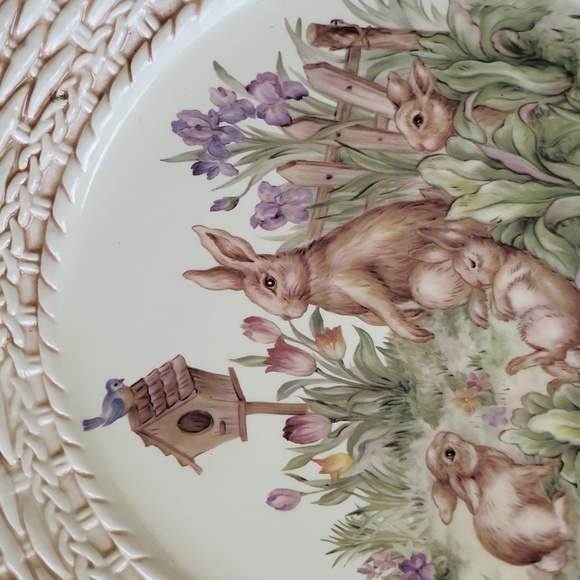 Cracker Barrel Easter plates two 11" New - Picture 4 of 12